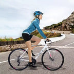 Bicicleta de carretera con transmisión de 24 velocidades, bicicleta de 700C con frenos de disco, bicicleta urbana ligera con cuadro de aleación de aluminio, bicicleta de carretera híbrida para hombres y mujeres