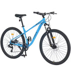 Bicicleta de montaña de 29 pulgadas, una velocidad/8 velocidades, cuadro de acero, horquilla de suspensión delantera, freno de disco para mujeres y hombres adultos, varios colores