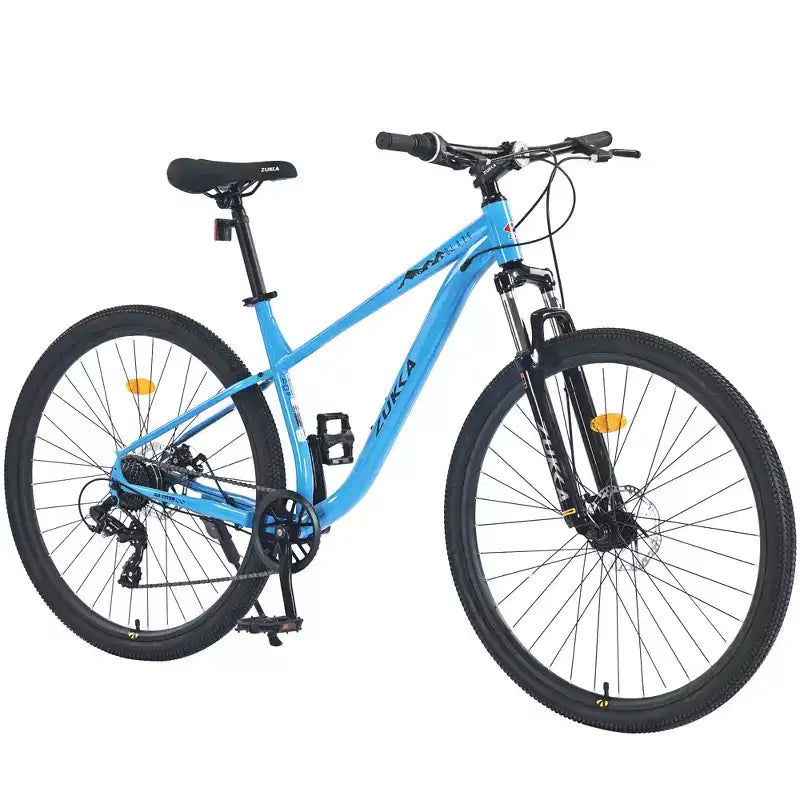 Bicicleta de montaña de 29 pulgadas, una velocidad/8 velocidades, cuadro de acero, horquilla de suspensión delantera, freno de disco para mujeres y hombres adultos, varios colores