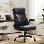 Silla de oficina con respaldo alto, silla de escritorio para ordenador con altura ajustable, ángulo de inclinación del respaldo, soporte lumbar, ruedas giratorias, cómoda para oficina o juegos.