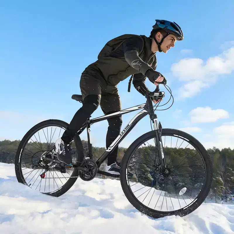 Bicicleta de montaña de 29 pulgadas con suspensión delantera, cuadro de aluminio de 21 velocidades con frenos de disco dobles