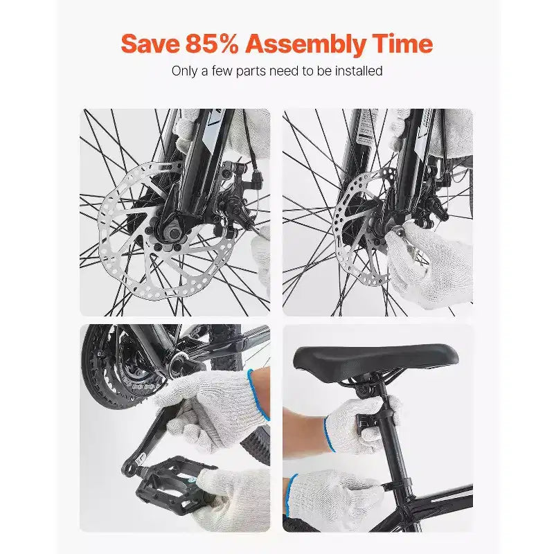Bicicleta de montaña de 29 pulgadas con suspensión delantera, cuadro de aluminio de 21 velocidades con frenos de disco dobles