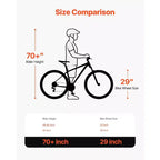 Bicicleta de montaña de 29 pulgadas con suspensión delantera, cuadro de aluminio de 21 velocidades con frenos de disco dobles