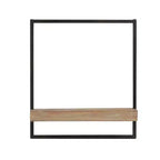 Estantería de pared de hierro y madera para decoración de 40x15x45 cm