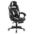 Sillón de Gaming Grande y Alto con Reposapiés, Silla Reclinable Ergonómica de Oficina y Ordenador de Respaldo Alto para Adultos 56D x 69W x 127H cm