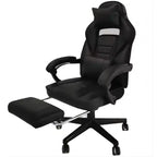 Sillón de Gaming Grande y Alto con Reposapiés, Silla Reclinable Ergonómica de Oficina y Ordenador de Respaldo Alto para Adultos 56D x 69W x 127H cm