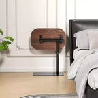 Mesa Auxiliar Bandeja para Sofá, Mesa Auxiliar de Altura Ajustable Minimalista para Espacios Pequeños, Mesa Auxiliar para Cama o Sofá con Ranura para Teléfono y Tablet