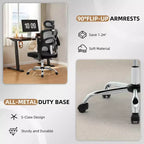 Silla de oficina ergonómica, silla de escritorio de malla de respaldo alto con reposacabezas ajustable y ruedas, silla giratoria para el hogar/oficina/sala de juegos