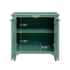 Armario de Almacenamiento con Tallado Hueco – 2 Puertas, Estante Ajustable, MDF, 86x79x36 cm