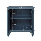 Armario de Almacenamiento con Tallado Hueco – 2 Puertas, Estante Ajustable, MDF, 86x79x36 cm