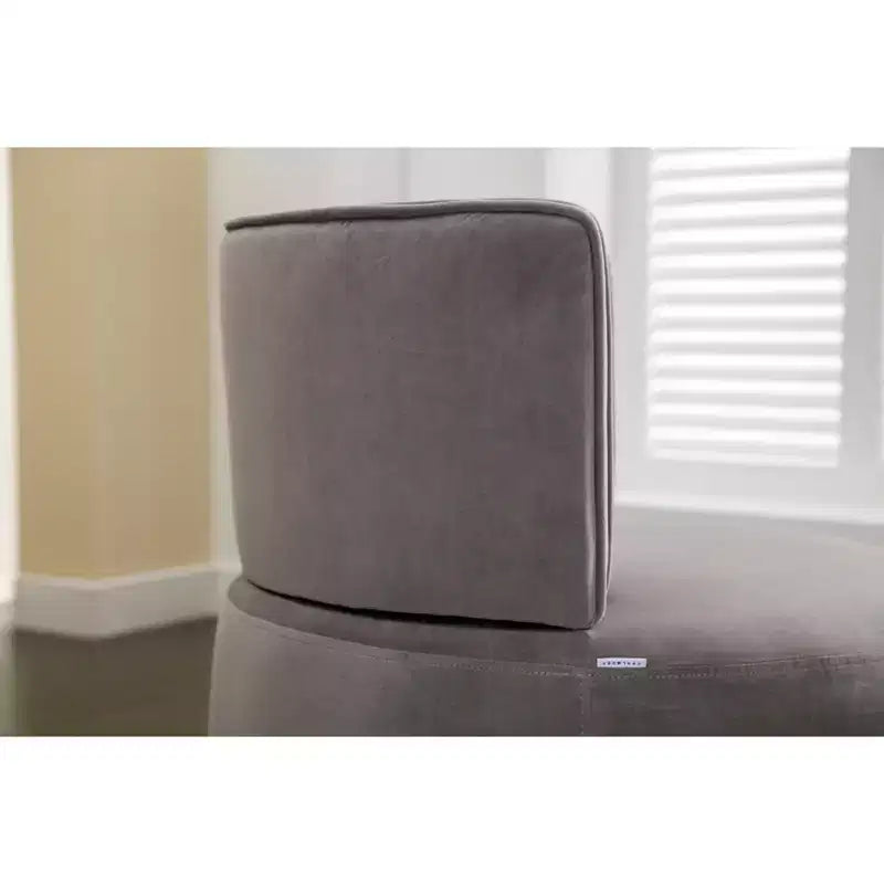 Sofá giratorio de terciopelo 360, sillón redondo moderno, sofá individual tapizado amplio con estructura de madera maciza para sala de estar, dormitorio, sala de juegos