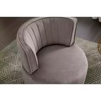 Sofá giratorio de terciopelo 360, sillón redondo moderno, sofá individual tapizado amplio con estructura de madera maciza para sala de estar, dormitorio, sala de juegos
