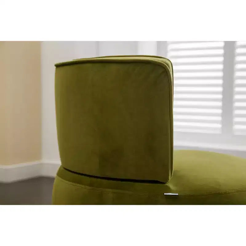Sofá giratorio de terciopelo 360, sillón redondo moderno, sofá individual tapizado amplio con estructura de madera maciza para sala de estar, dormitorio, sala de juegos