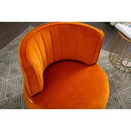 Sofá giratorio de terciopelo 360, sillón redondo moderno, sofá individual tapizado amplio con estructura de madera maciza para sala de estar, dormitorio, sala de juegos