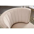Sofá giratorio de terciopelo 360, sillón redondo moderno, sofá individual tapizado amplio con estructura de madera maciza para sala de estar, dormitorio, sala de juegos