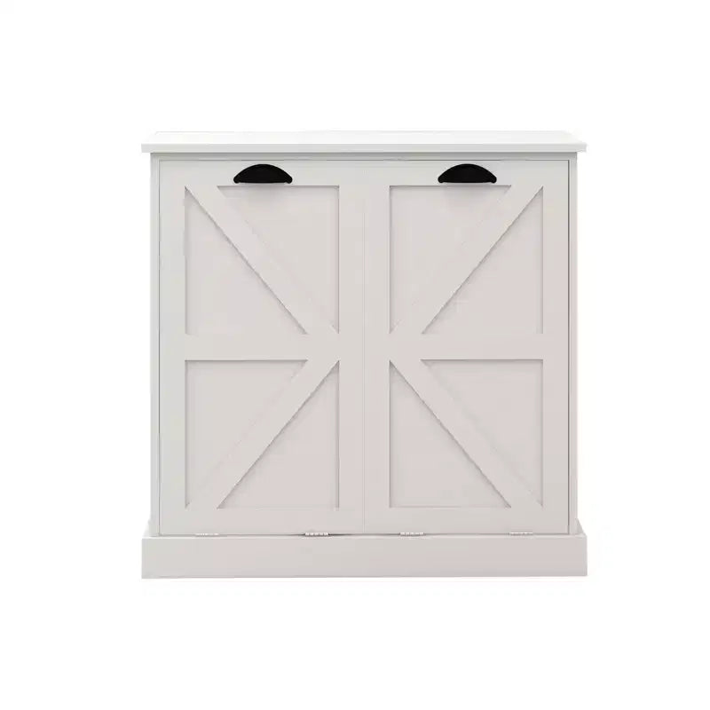 Mueble de lavandería basculante – 2 cestos clasificadores, estante superior, MDF, 80x35x78 cm