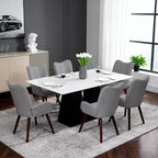Sillas de comedor modernas tapizadas, sillas de bar para isla de cocina con respaldo, adecuadas para cocina, comedor, sala de estar, cafetería.