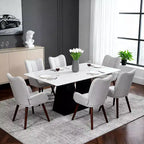 Sillas de comedor modernas tapizadas, sillas de bar para isla de cocina con respaldo, adecuadas para cocina, comedor, sala de estar, cafetería.