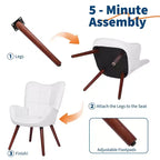 Sillas de comedor modernas tapizadas, sillas de bar para isla de cocina con respaldo, adecuadas para cocina, comedor, sala de estar, cafetería.