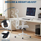 Silla de escritorio ergonómica de malla | Reposacabezas acolchado y ruedas | Silla gamer/de oficina para sala de e-Sports, oficina, dormitorio