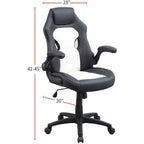 Sillón giratorio de juegos TUYOHW con altura ajustable y ruedas, silla ergonómica de oficina para videojuegos, chaise longue para oficina y hogar, silla de ocio tapizada