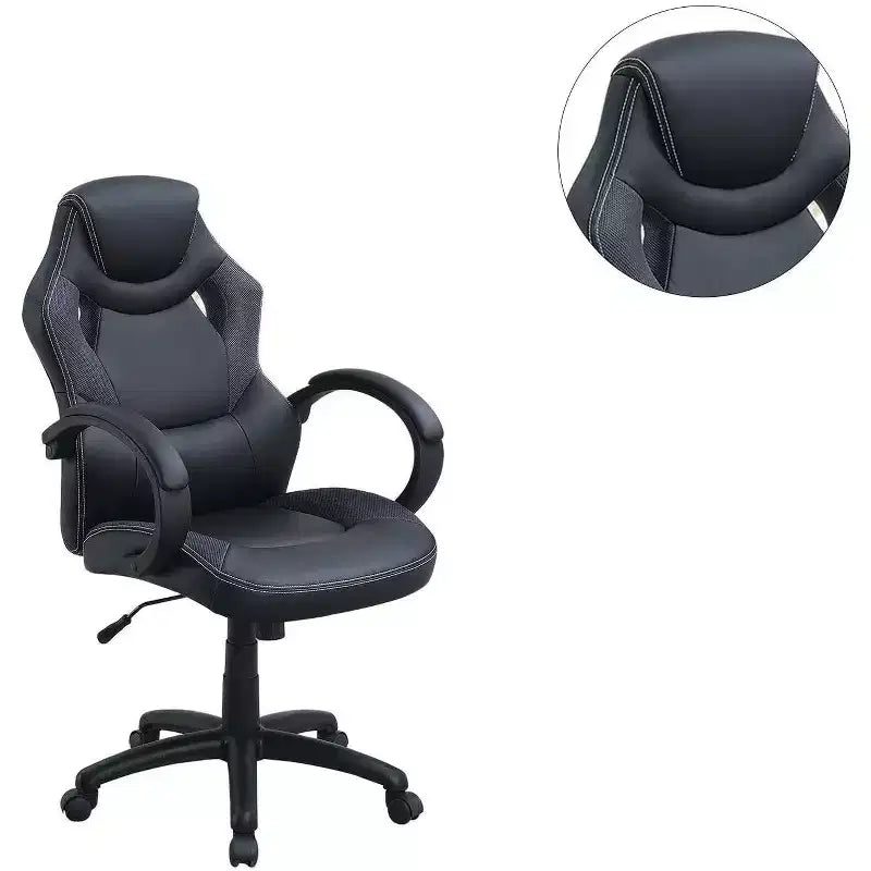 Sillón giratorio de juegos TUYOHW con altura ajustable y ruedas, silla ergonómica de oficina para videojuegos, chaise longue para oficina y hogar, silla de ocio tapizada