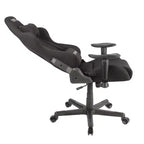 TUYOHW Silla de juego ergonómica ajustable, giratoria 360°, con cojín lumbar y para la cabeza, reclinable de 90 a 150 grados para oficina y hogar, 113 kg máx., color negro