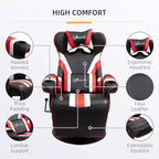 TUYOHW 90-130 Silla reclinable para juegos con base giratoria y portavasos, sillas de oficina giratorias 360° para videojuegos con almohada para cabeza y lumbares, reposapiés