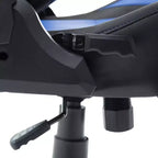 TUYOHW Silla de juego ergonómica ajustable, sillas de oficina giratorias 360° con almohada para cabeza y lumbar, silla reclinable de 90-150 para oficina y hogar, 113 kg máx., azul
