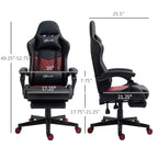 TUYOHW Silla Gaming Giratoria de 136 kg con Altura Ajustable, Almohada Lumbar y para la Cabeza, Sillas Ergonómicas de Oficina, Reclinable para Videojuegos, para Oficina y Hogar, Negra