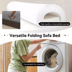 Sofá cama plegable, sillón reclinable con almohada, colchón de suelo, sofá de suelo con respaldo para sala de estar, dormitorio, habitación de invitados, oficina en casa, tamaño individual