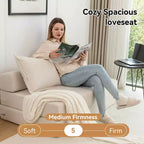 Sofá cama plegable, sillón reclinable con almohada, colchón de suelo, sofá de suelo con respaldo para sala de estar, dormitorio, habitación de invitados, oficina en casa, tamaño individual