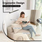 Sofá cama plegable, sillón reclinable con almohada, colchón de suelo, sofá de suelo con respaldo para sala de estar, dormitorio, habitación de invitados, oficina en casa, tamaño individual