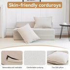Sofá cama plegable, sillón reclinable con almohada, colchón de suelo, sofá de suelo con respaldo para sala de estar, dormitorio, habitación de invitados, oficina en casa, tamaño individual