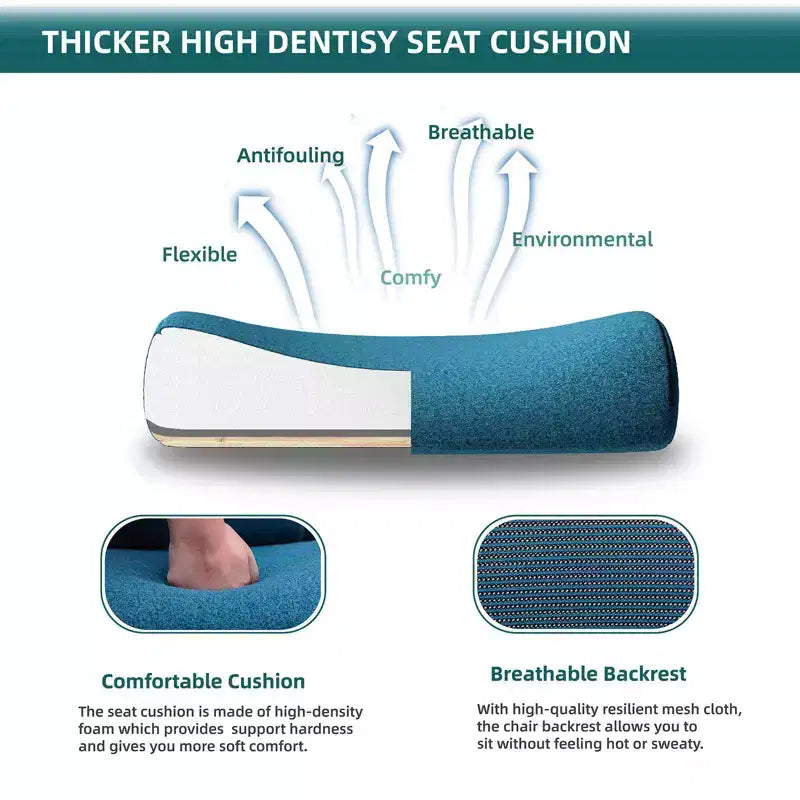 Silla de oficina ergonómica TUYOHW con reposapiés retráctil, silla gaming con cojín de apoyo lumbar y reposabrazos acolchados, silla giratoria para oficina