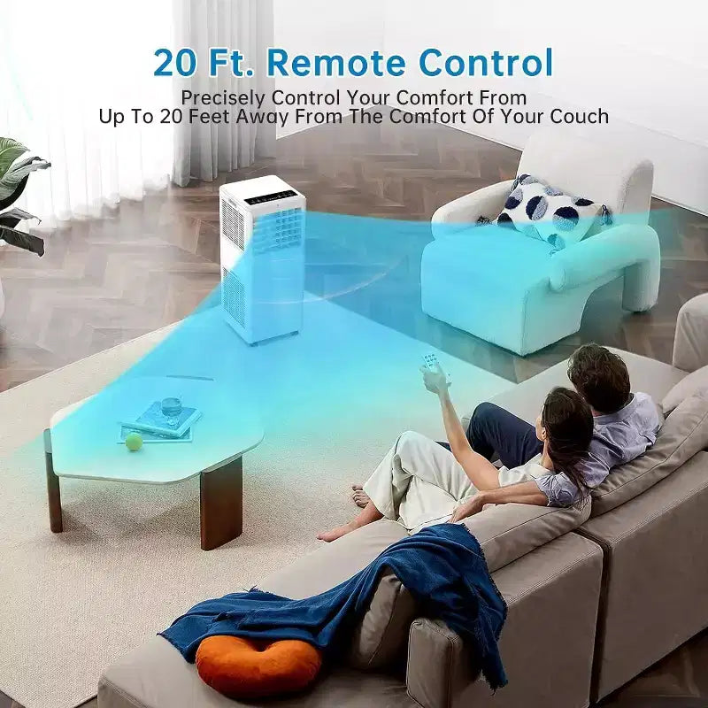 Acekool Aire acondicionado portátil de 8000 BTU, 3 en 1, con ventilador y deshumidificador, modo de reposo, enfría habitaciones de hasta 23 metros cuadrados