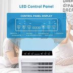 Acekool Aire acondicionado portátil de 8000 BTU, 3 en 1, con ventilador y deshumidificador, modo de reposo, enfría habitaciones de hasta 23 metros cuadrados