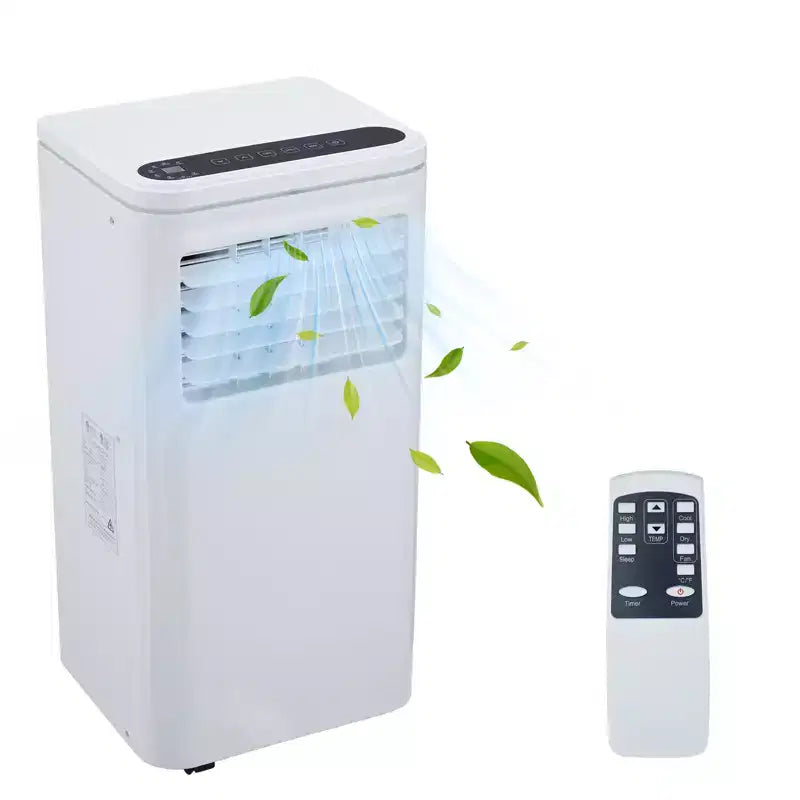 Acondicionador de aire portátil Acekool de 10,000 BTU, ventilador y deshumidificador 3 en 1, silencioso con control remoto, temporizador, kit de ventana para habitaciones de hasta 450 pies cuadrados