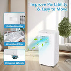 Acekool Aire Acondicionado Portátil de 8,000 BTU, Ventilador Refrigerador Deshumidificador 3 en 1, AC Silencioso con Control Remoto, Temporizador, Kit para Ventana para Habitaciones de hasta 32.5 m²