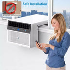 Acekool Aire Acondicionado Inteligente para Ventana de 6,000 BTU, AC de Habitación con Wi-Fi y Control Remoto, Enfriamiento Silencioso para Habitaciones de hasta 23 Metros Cuadrados