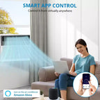 Acekool Aire Acondicionado Inteligente para Ventana de 6,000 BTU, AC de Habitación con Wi-Fi y Control Remoto, Enfriamiento Silencioso para Habitaciones de hasta 23 Metros Cuadrados