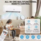 Acekool Aire Acondicionado y Calefactor Mini Split de 9.000 BTU, Bomba de Calor sin Ductos AC de 20 SEER2, Control WiFi, Enfría Habitaciones de hasta 450 Pies Cuadrados