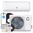 Acekool 11.500 BTU Mini Split Aire Acondicionado y Bomba de Calor, AC sin ductos Inverter de 18,5 SEER con WiFi, Enfría habitaciones de hasta 70 m²