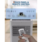 Aire acondicionado portátil de 10000 BTU, unidad de refrigeración silenciosa 3 en 1 para habitaciones de hasta 41 metros cuadrados, incluye modos deshumidificador y ventilador