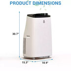 Acekool Aire Acondicionado Portátil Inteligente de 15000 BTU, AC Interior 5 en 1, Control Remoto, Silencioso, Hasta 850 Sq Ft, para Dormitorio u Oficina, Tapa Negra