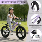 Bicicleta de montaña NAYSAYE de 20 pulgadas para niños con transmisión de 7 velocidades y cuadro de aleación de magnesio para niños y niñas de 8 a 12 años, 57.09*21.65*29.92