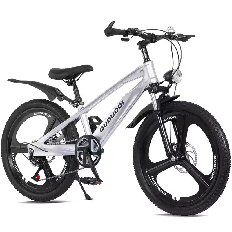 Bicicleta de montaña NAYSAYE de 20 pulgadas para niños con transmisión de 7 velocidades y cuadro de aleación de magnesio para niños y niñas de 8 a 12 años, 57.09*21.65*29.92