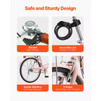 VEVOR Bicicleta de Crucero, 1 velocidad, Bicicleta de Crucero de Playa Rosa de 26 pulgadas con Cesta de Gran Capacidad y Portaequipajes Trasero, Bicicleta de Crucero Segura y Resistente, Rosa