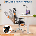 Silla de oficina ergonómica, cómoda silla de escritorio con respaldo alto y reposabrazos ajustables en 3D, silla giratoria para trabajo, estudio, videojuegos