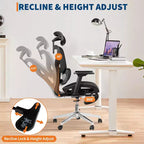 Silla de oficina ergonómica, cómoda silla de escritorio con respaldo alto y reposabrazos ajustables en 3D, silla giratoria para trabajo, estudio, videojuegos